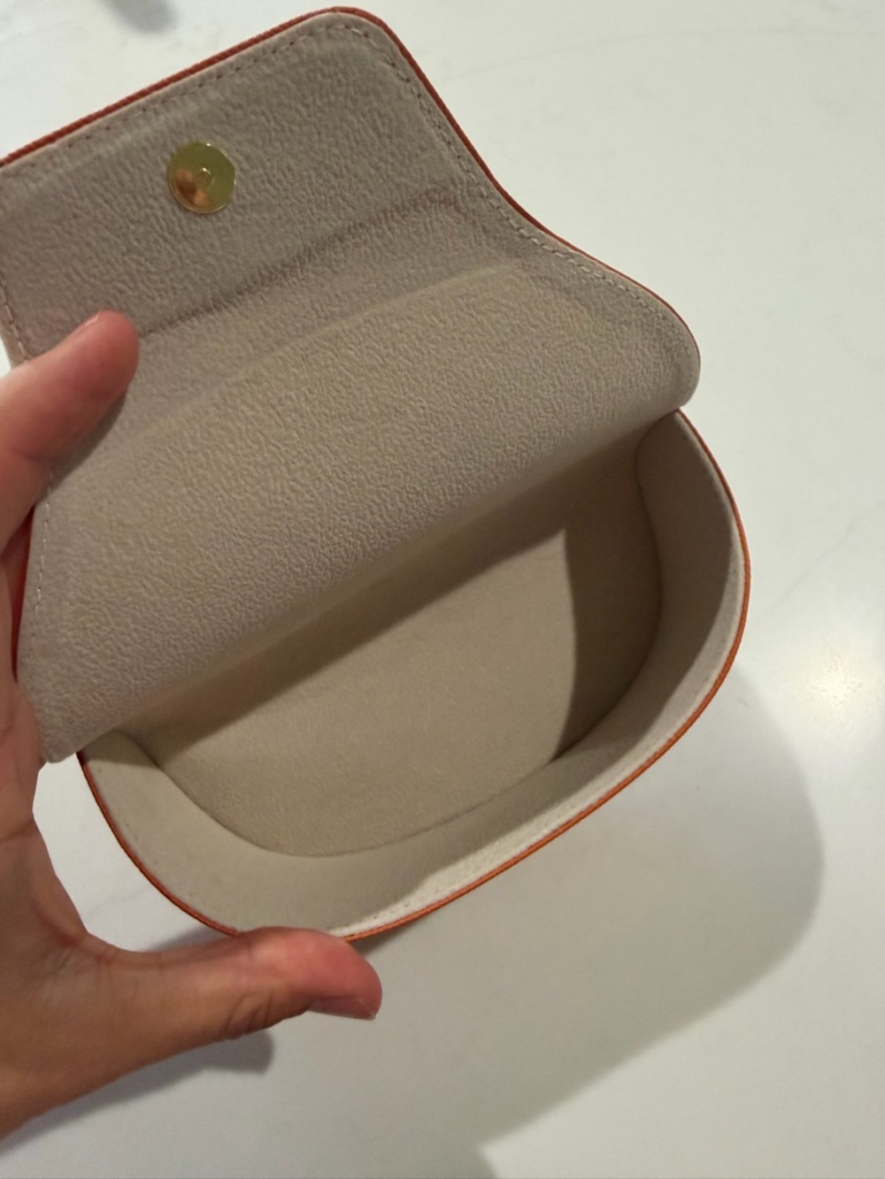 Tory Burch Black Oversized Sunglasses with Orange Case - Picture 7 of 8